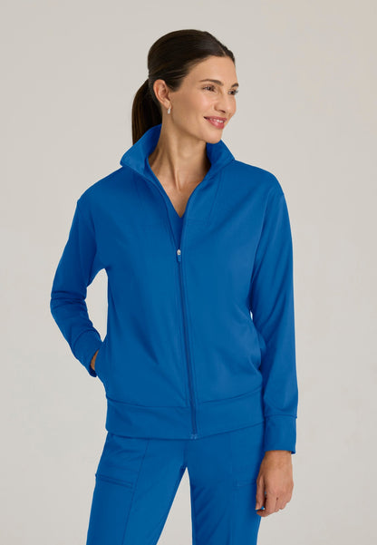 Ease Warm-Up Jacket - New Royal - Jen's Scrubs