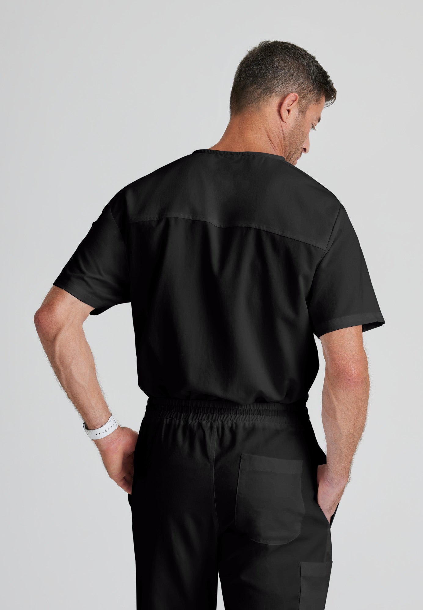 Evan Top - Black - Jen's Scrubs