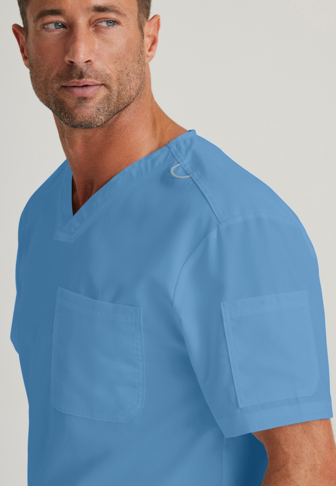 Evan Top - Ciel Blue - Jen's Scrubs