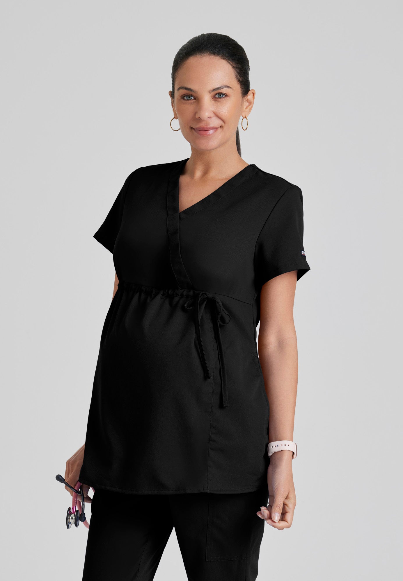 Lilah Top - Black - Jen's Scrubs