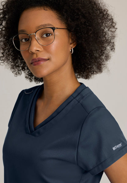 Evelyn Top - Steel - Jen's Scrubs