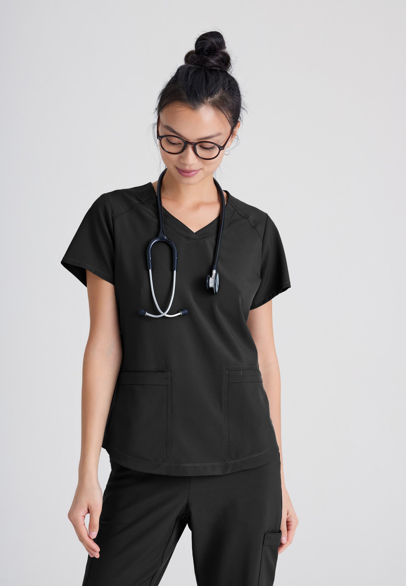 Rhythm Top - Black - Jen's Scrubs