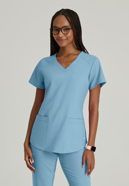Rhythm Top - Ocean Mist - Jen's Scrubs