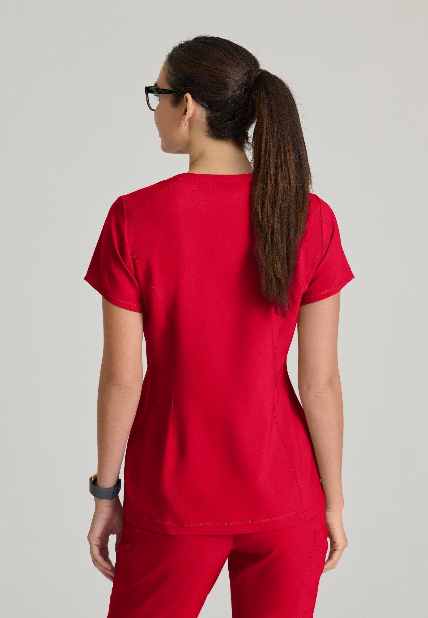 Sway Tuck-In Top - True Red - Jen's Scrubs