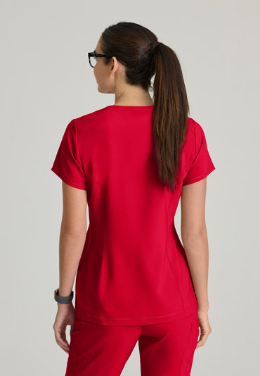 Sway Tuck-In Top - True Red - Jen's Scrubs