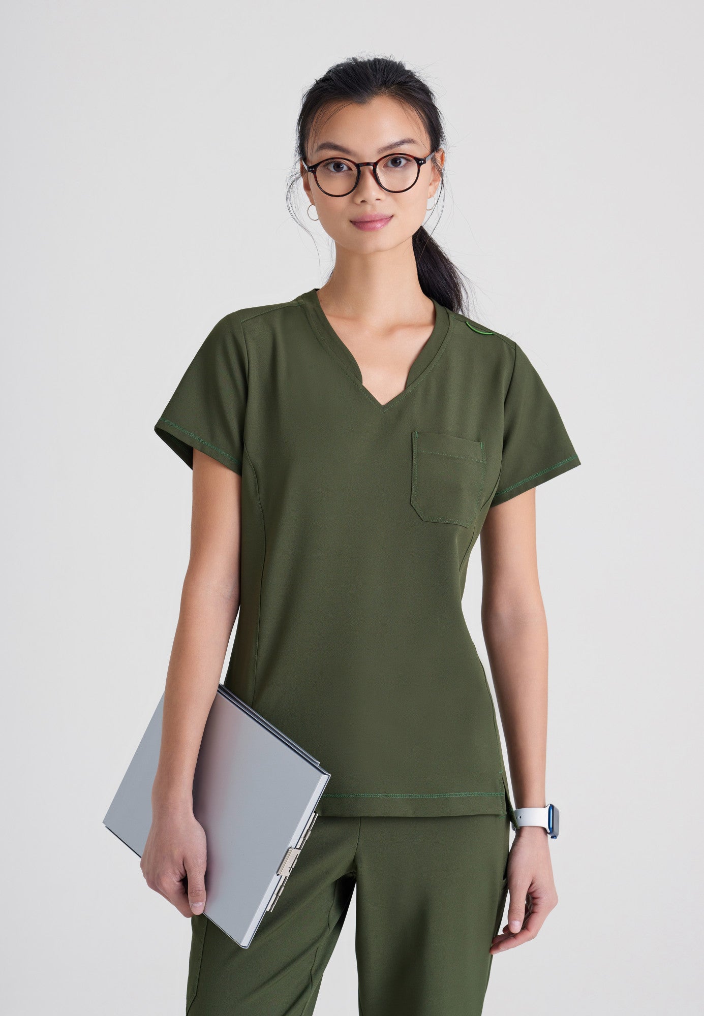 Sway Tuck-In Top - Fern - Jen's Scrubs