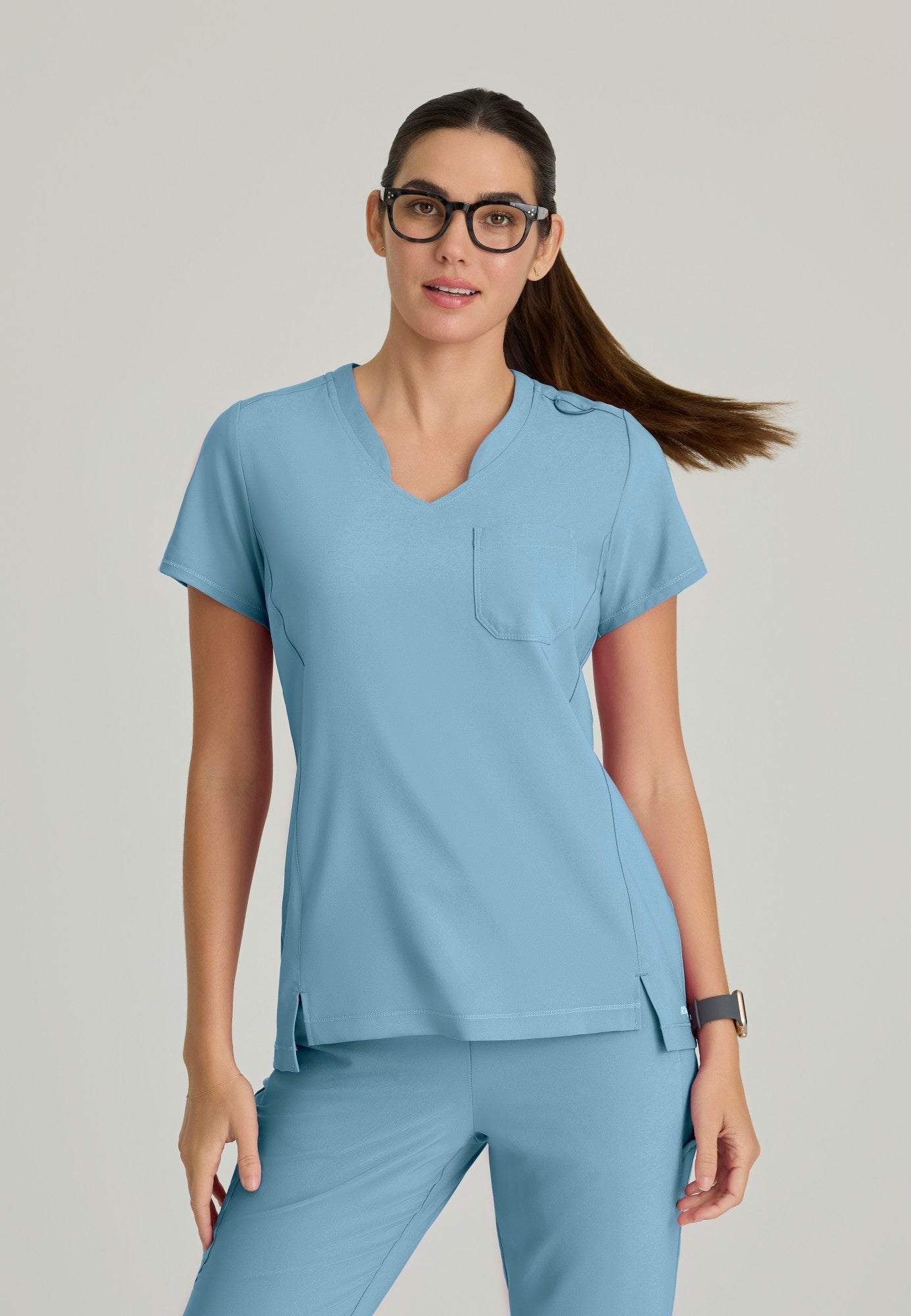 Sway Tuck-In Top - Ocean Mist - Jen's Scrubs