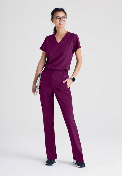 Sway Tuck-In Top - Wine - Jen's Scrubs