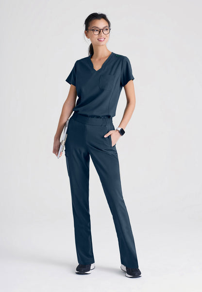 Sway Tuck-In Top - Steel - Jen's Scrubs