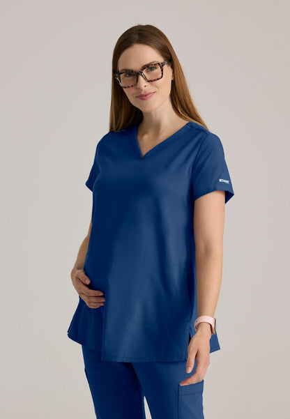 Promise Maternity Top - Indigo - Jen's Scrubs