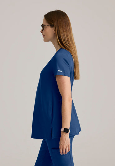 Promise Maternity Top - Indigo - Jen's Scrubs