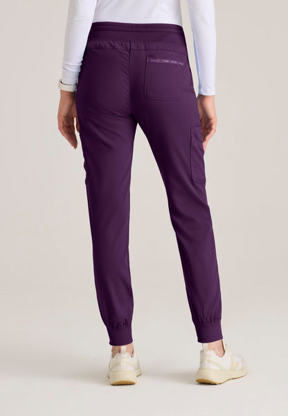 Carly Jogger - Eggplant - Jen's Scrubs