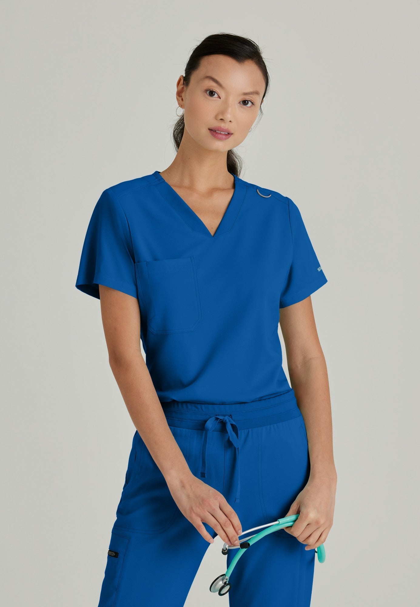 Bree Tuck-in Top - New Royal - Jen's Scrubs