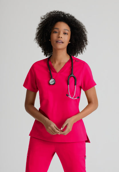 Bree Top - Vibrance Pink - Jen's Scrubs