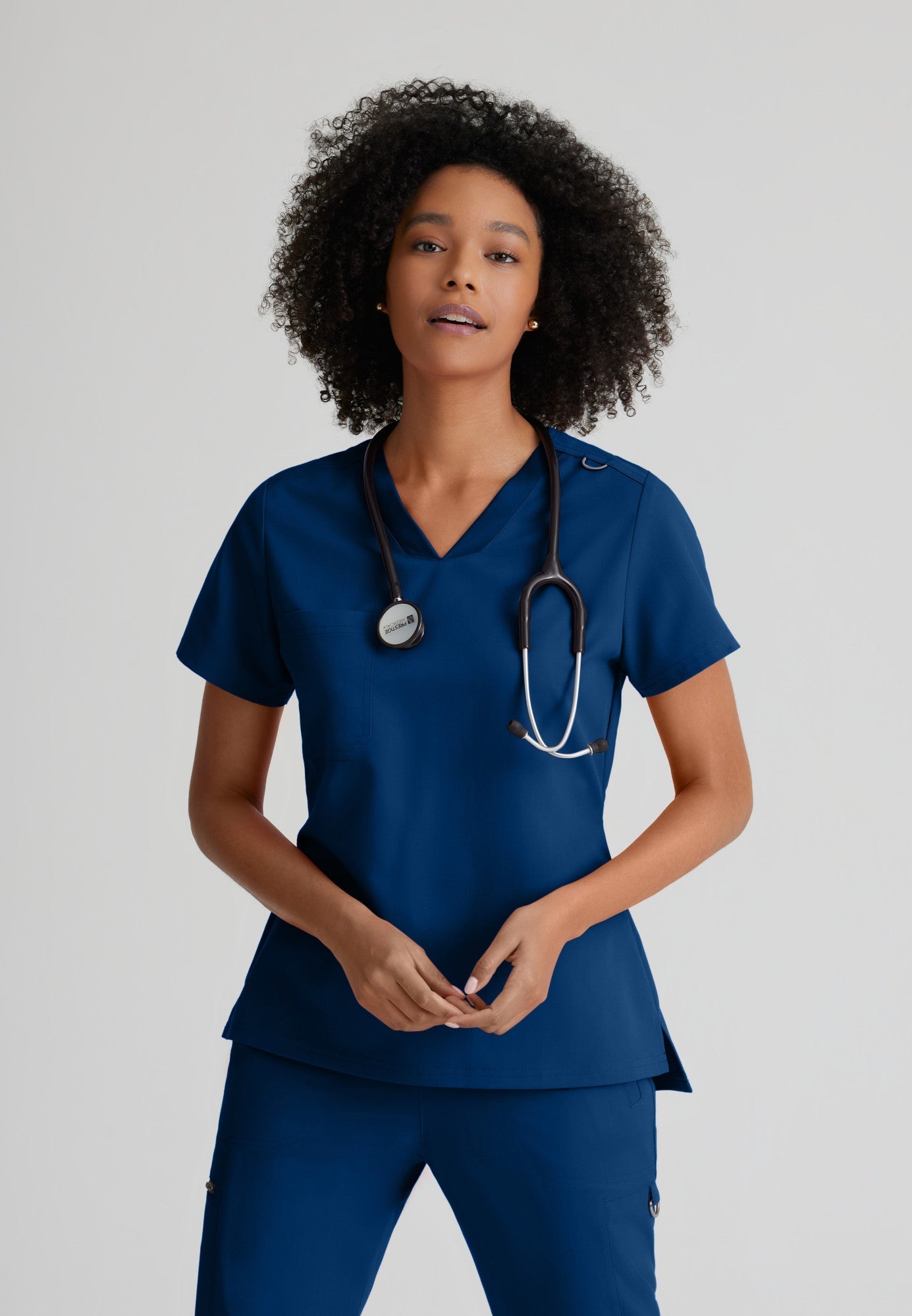 Bree Tuck-in Top - Indigo - Jen's Scrubs