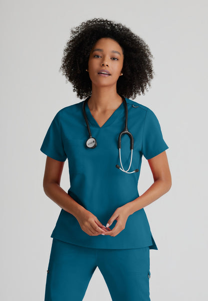 Bree Tuck-in Top - Bahama - Jen's Scrubs