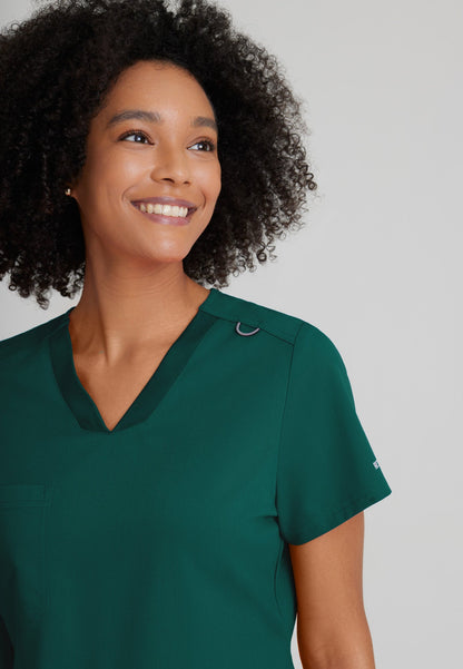 Bree Top - Hunter Green - Jen's Scrubs