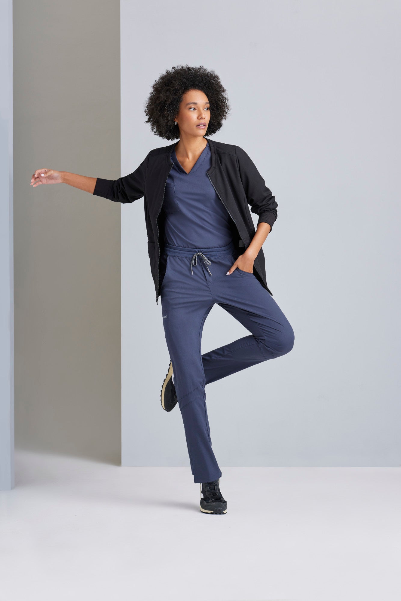 Bree Tuck-in Top - Teal - Jen's Scrubs