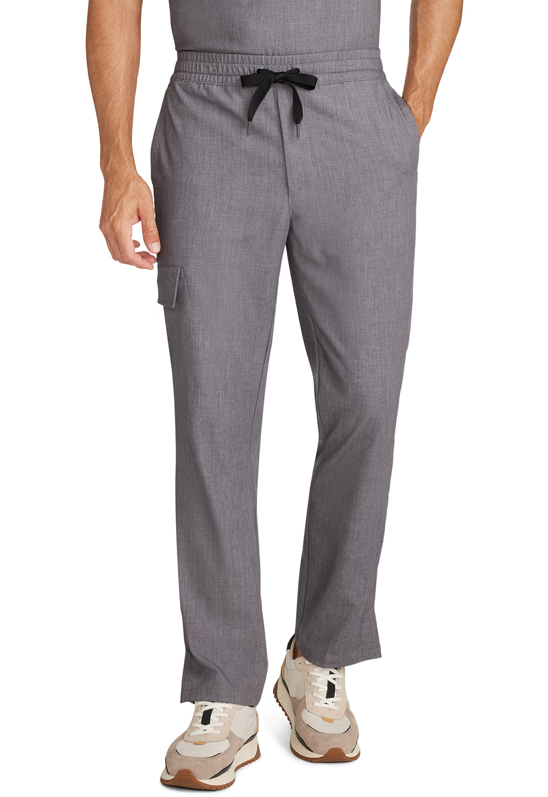 Men's Men's Zip Fly Drawstring Pant - Heather Ash