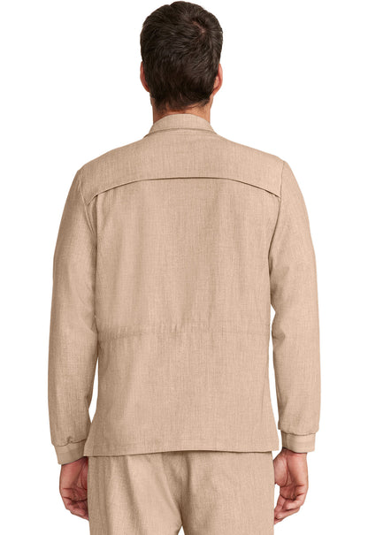 Men's Men's Zip Front Utility Jacket - Desert Taupe