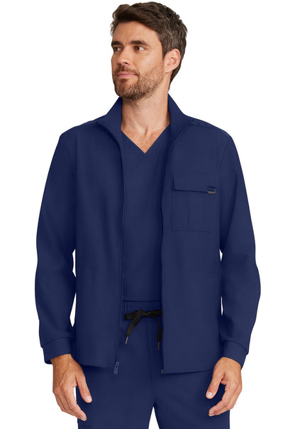 Men's Men's Zip Front Utility Jacket - Navy