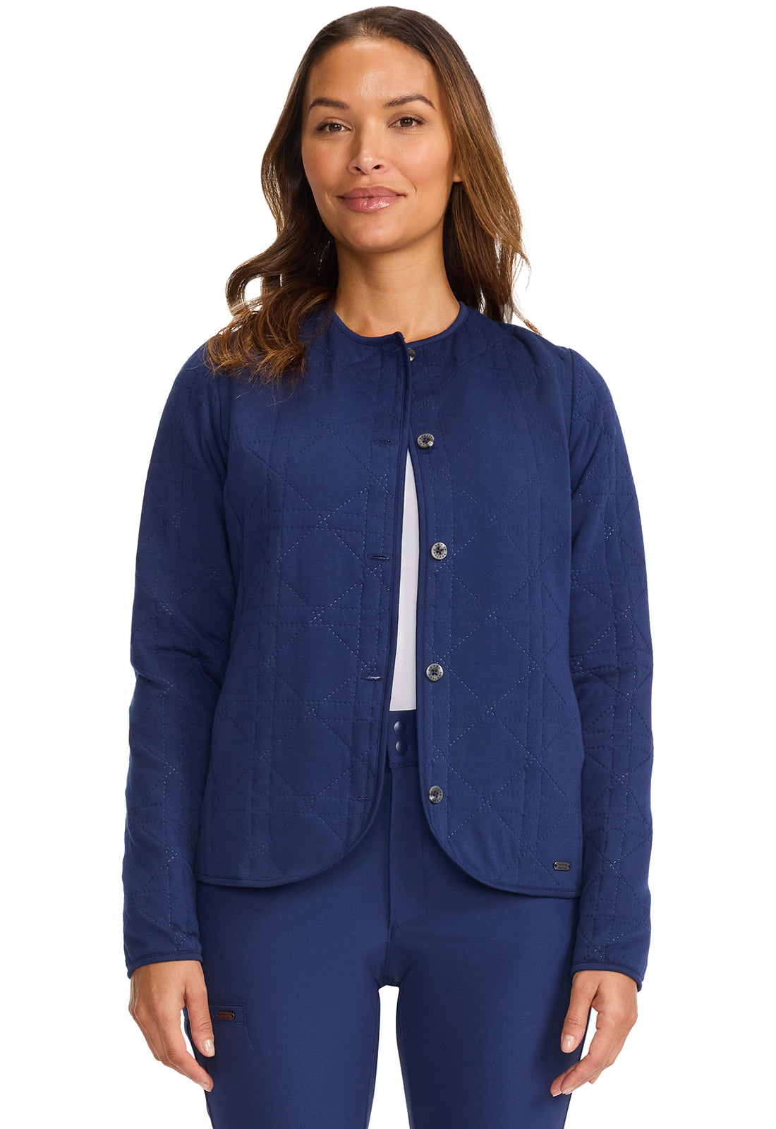 Women's  Women's Quilted Knit Cardigan - Navy