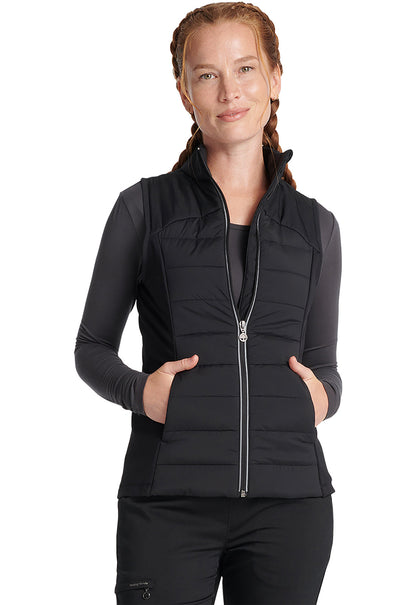 Women's Khloe Quilted Vest - Black