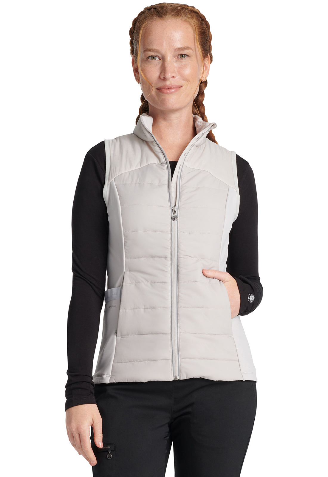 Women's Khloe Quilted Vest - SILVER