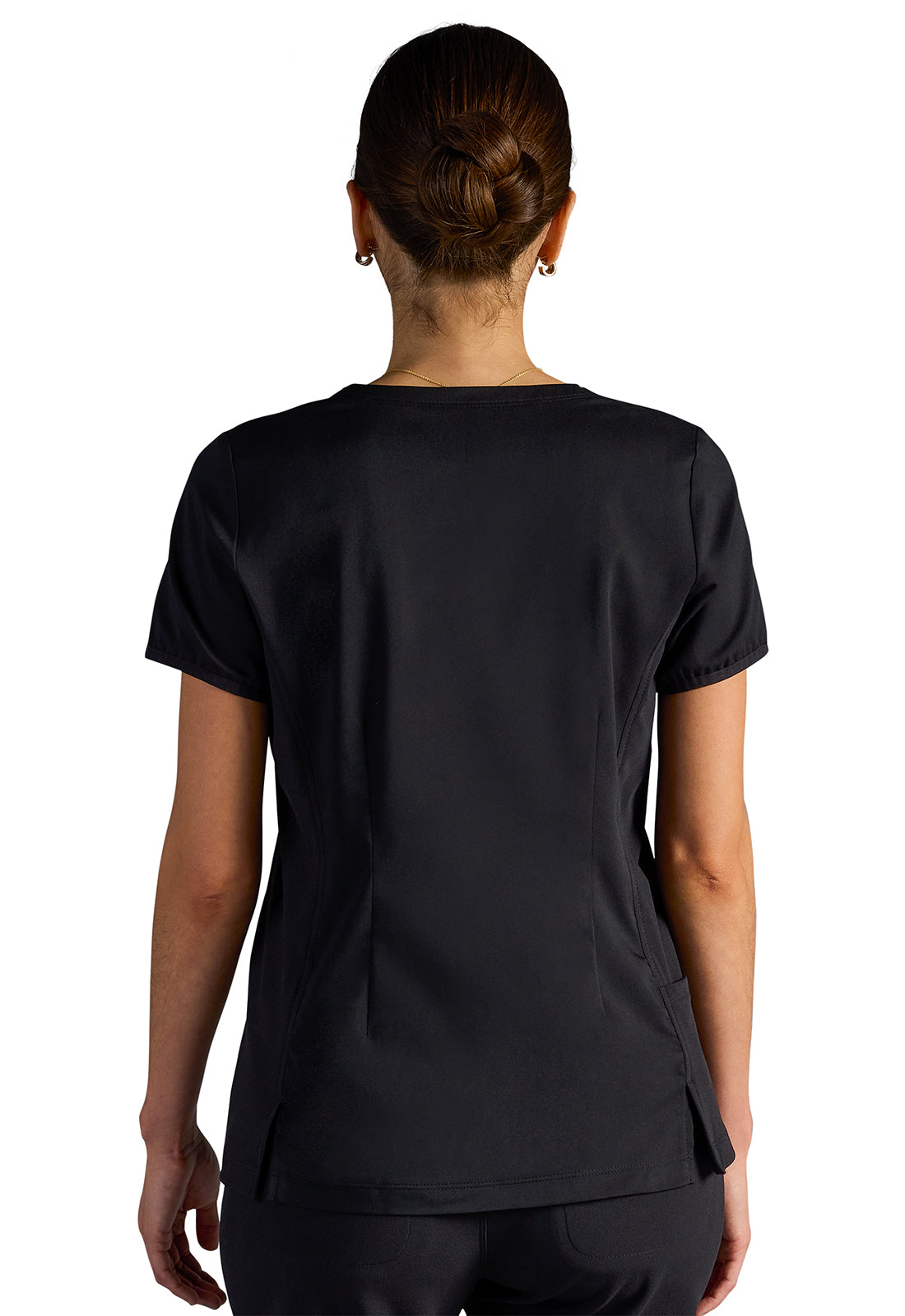 Women's Vivian V-Neck Top - DBLACK