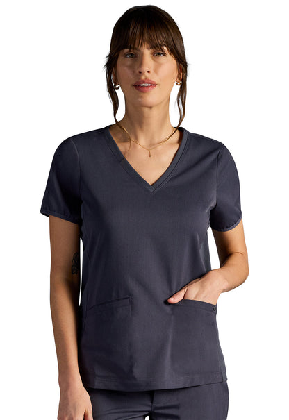 Women's Vivian V-Neck Top - DPEWTER
