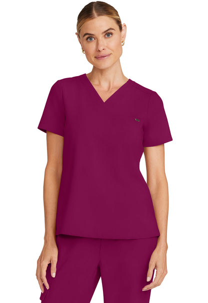Women's  Women's Tuck-in V-Neck Top - Wine