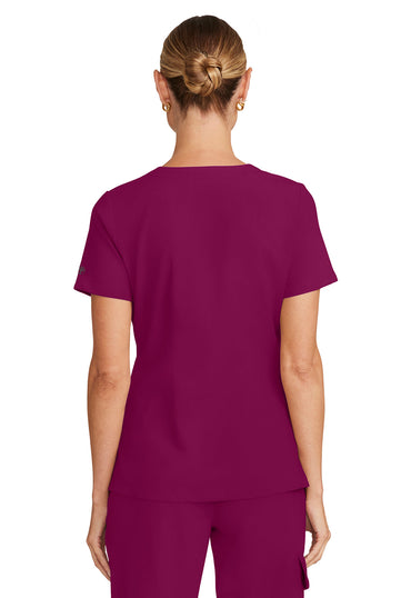 Women's  Women's Tuck-in V-Neck Top - Wine