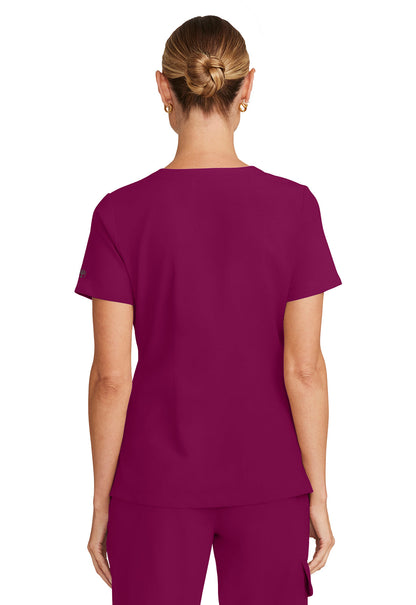 Women's  Women's Tuck-in V-Neck Top - Wine