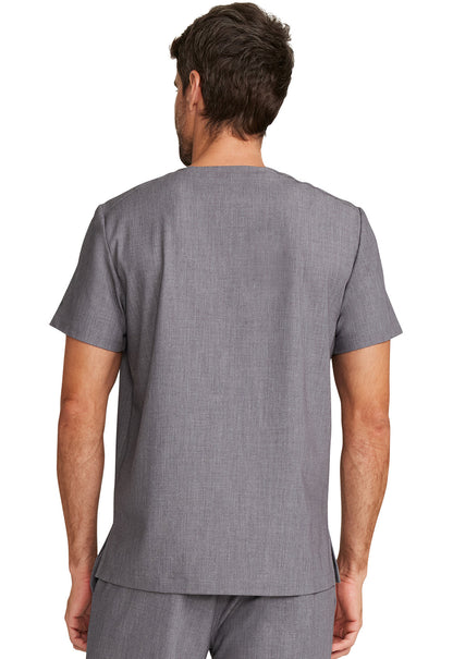 Men's Men's 1-Pocket V-Neck Top - Heather Ash