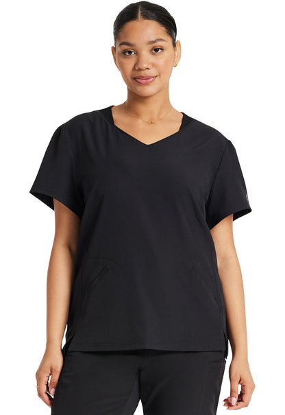 Women's V-Neck Top - Black