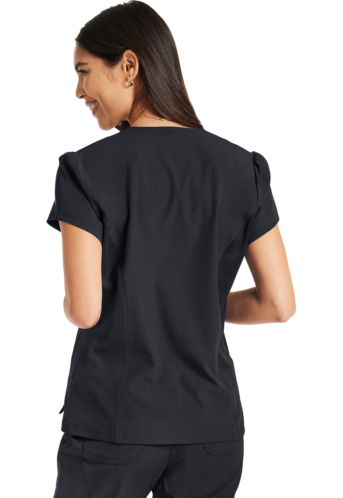 Women's V-Neck Top - Pewter