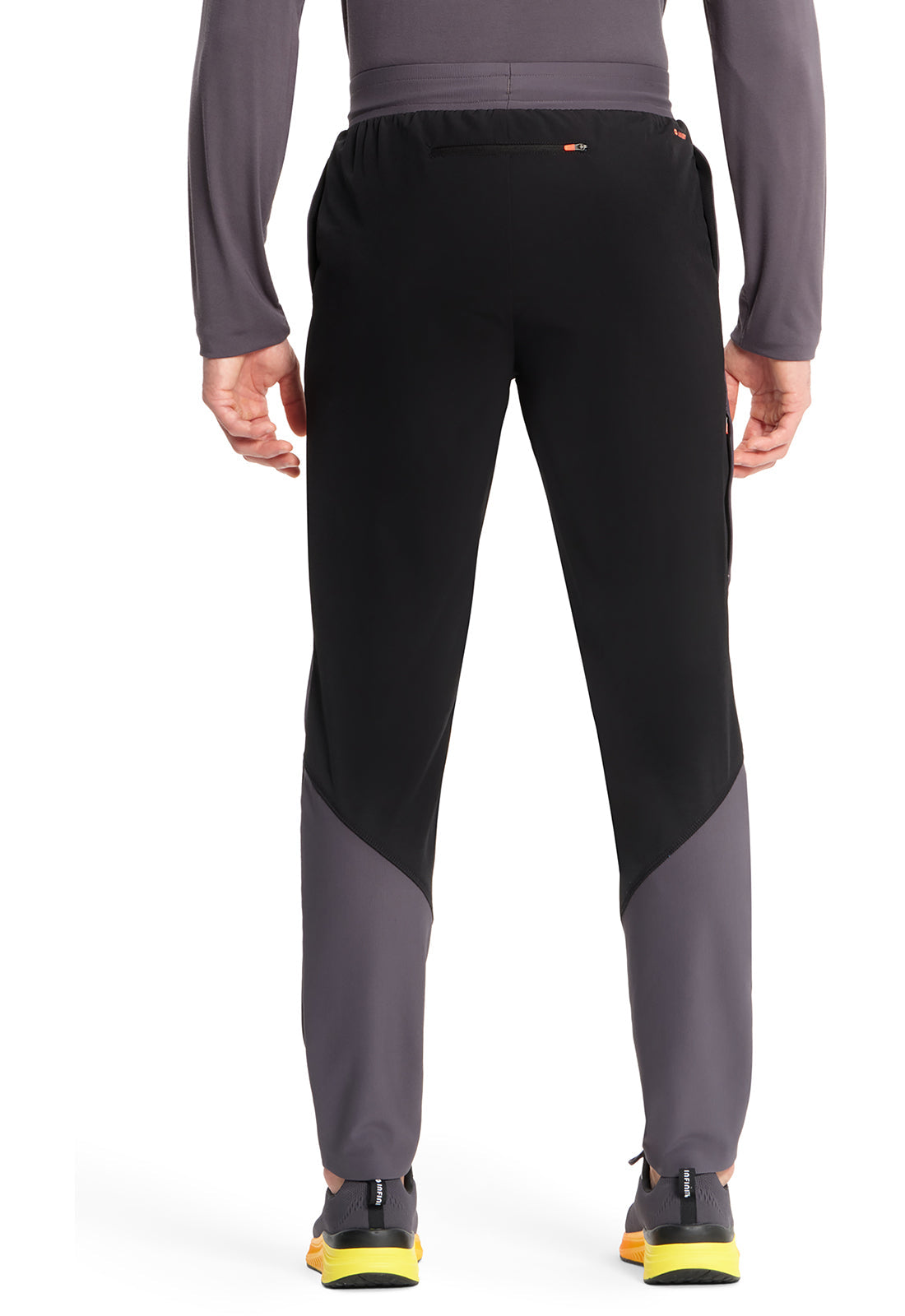 Women's Men's Mid Rise Slim Tapered Leg Pant - Black