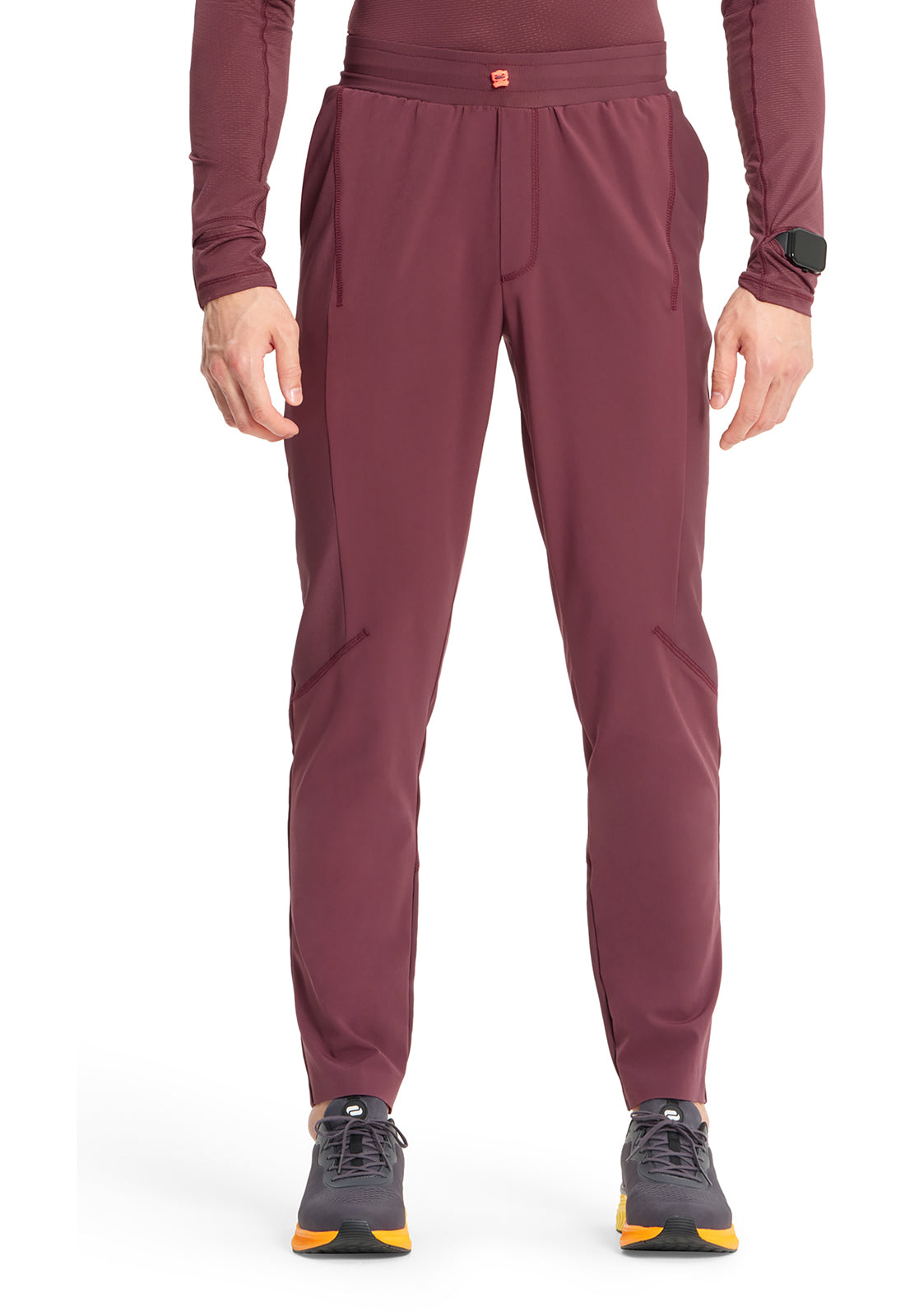 Women's Men's Mid Rise Slim Tapered Leg Pant - Plum Velvet