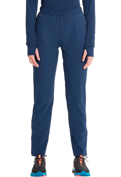 Women's Mid Rise Pull-on Tapered Leg Cargo Pant  - Navy