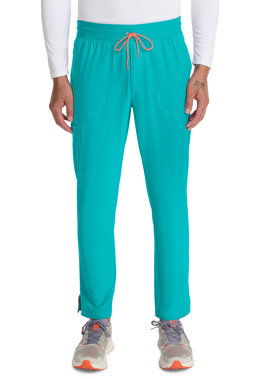 Men's Men's Drawstring Straight Leg Pant - Teal Blue
