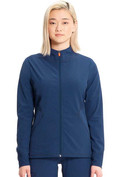 Women's Zip Front Jacket - Navy