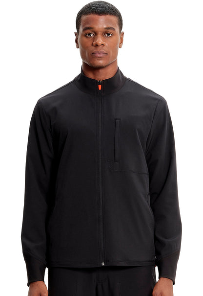 Men's Men's Zip Front Jacket - Black