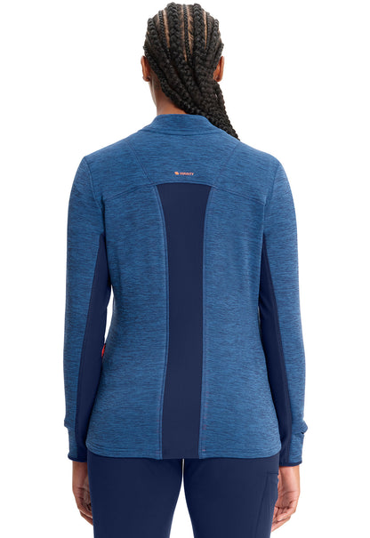 Women's Athletic Zip Front Jacket - Navy