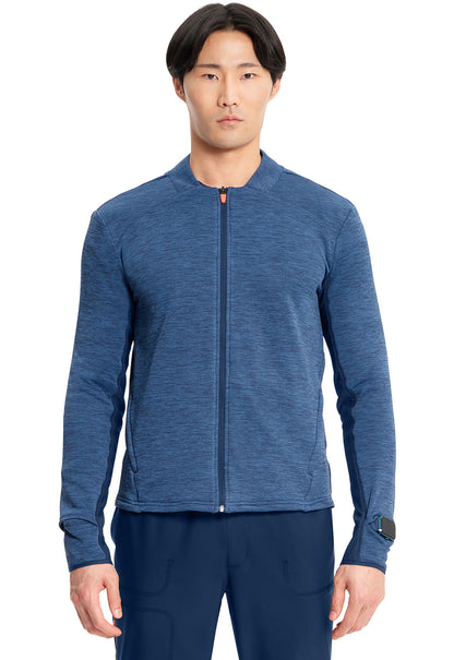 Men's Men's Athletic Zip Front Jacket - Navy