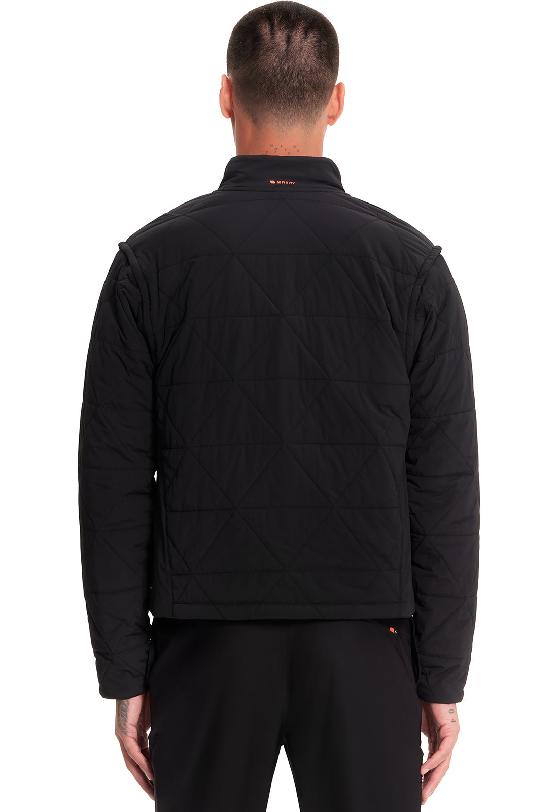 Men's Men's Zip Convertible Puffer Jacket - Black