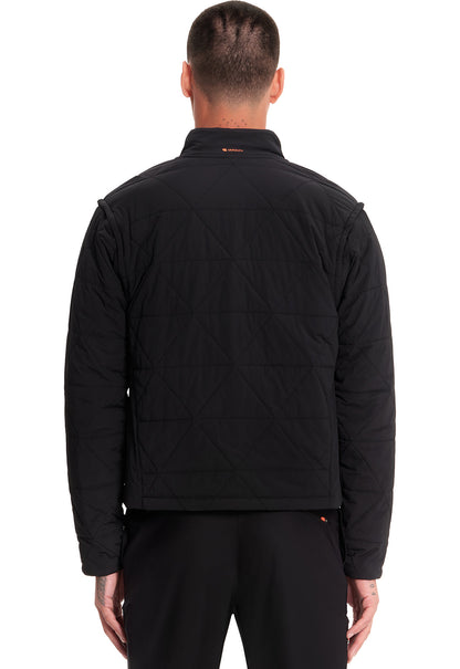 Men's Men's Zip Convertible Puffer Jacket - Black