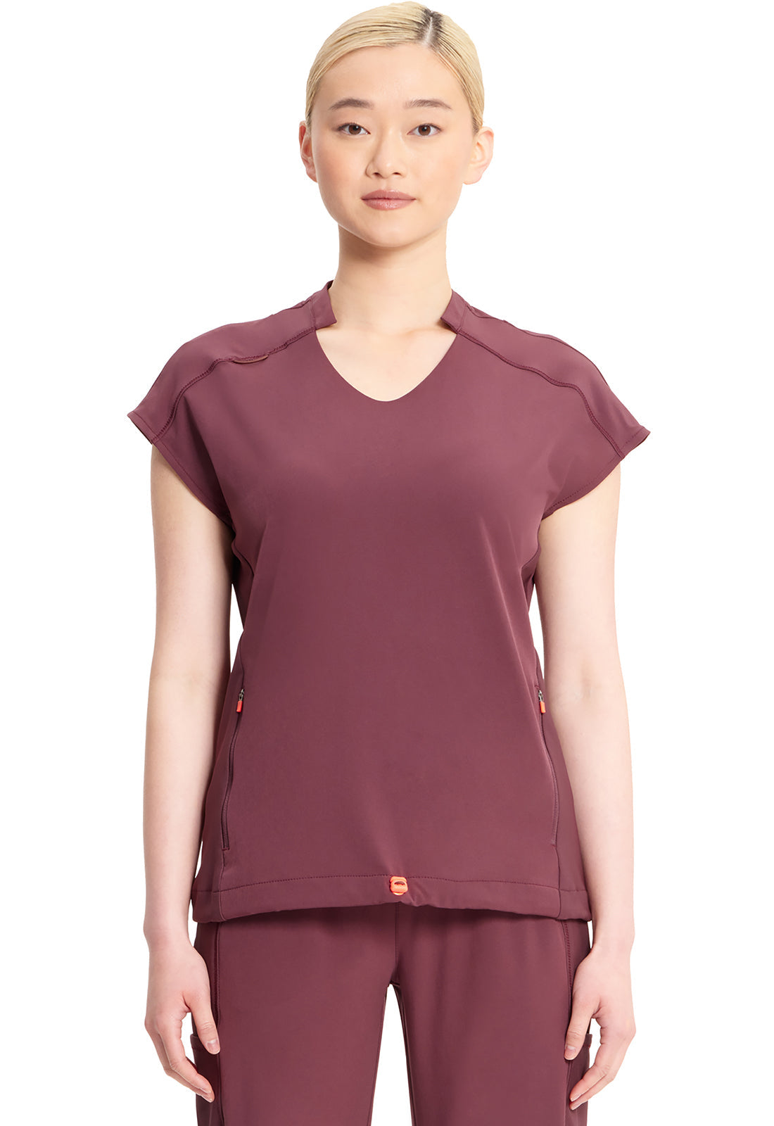 Women's V-Neck Top  - Plum Velvet