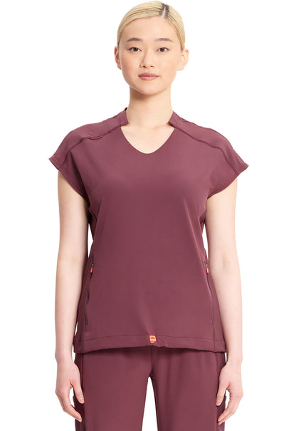 Women's V-Neck Top  - Plum Velvet