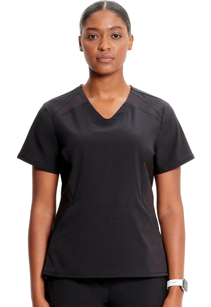 Women's V-Neck Top - Black