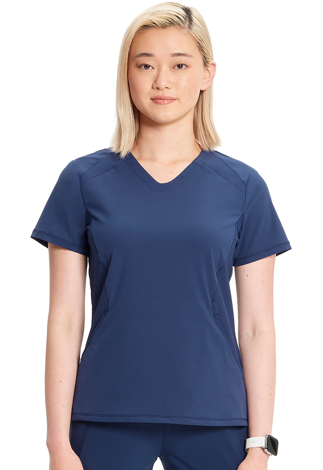Women's V-Neck Top - Navy